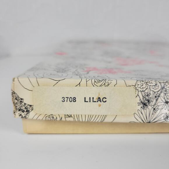 VTG Sheet Set Lilac Floral Embroidered Eyelet‎ Cotton Lady Orchid NEW Old Stock - Picture 10 of 16